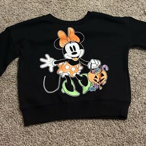 Disney Black Minnie Mouse Halloween Sweatshirt